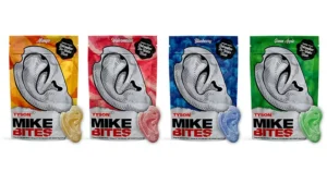 Mike Bites solventless gummies sold at ForeverGreen
