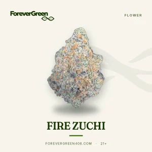 Fire Zuchi cannabis flower at ForeverGreen