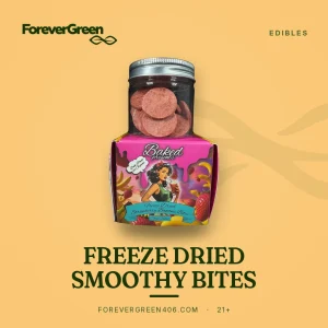 Freeze dried smoothy bites cannabis edible at ForeverGreen