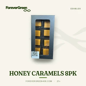 Honey caramels 8-pack cannabis edible at ForeverGreen